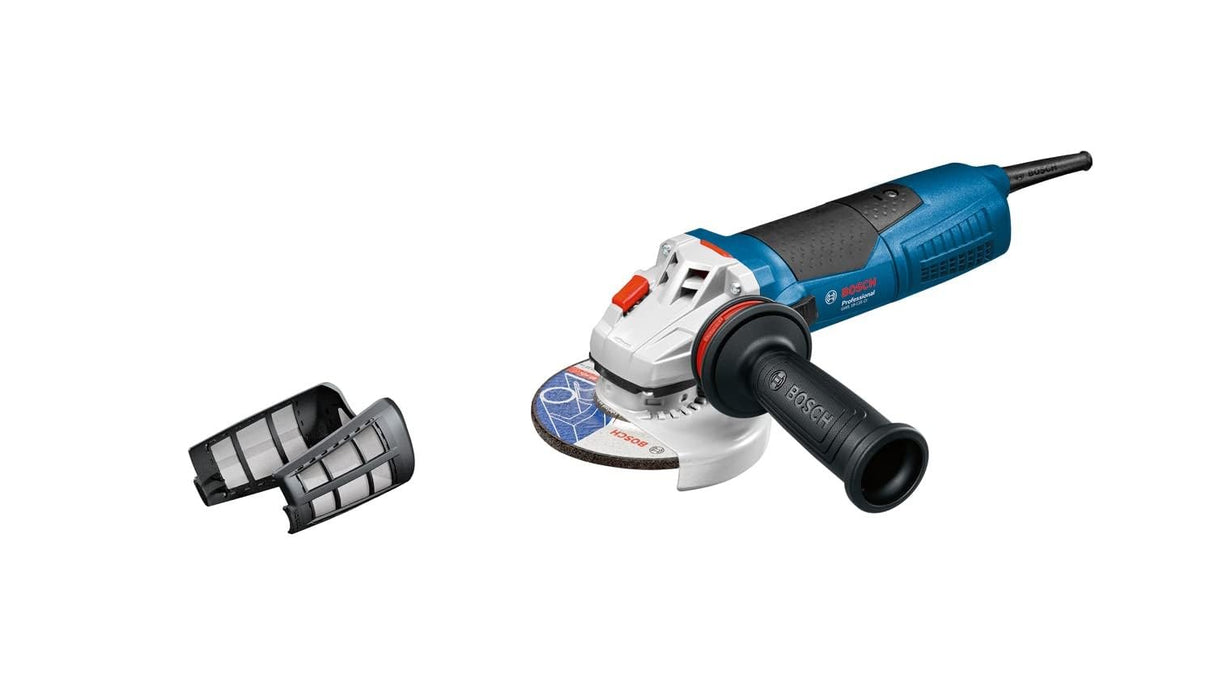 BOSCH 060179N002 - Miniamoladora GWS 19-125 CI Professional. 1.900 W. 125 mm. 11.500 rpm. Arranque suave. Protección contra rearranque. kickBack Stop. 2,4 Kg con Empuñadura anti-vibración. Caja de cartón.