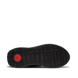 Fitflop F-Mode Flow Fabric/Suede/Leather Flatform Sneakers, Zapatillas Mujer, Todo Negro, 39 EU