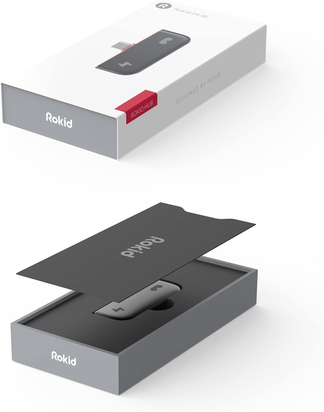 Rokid Mini Hub convertidor de Carga, Accesorios de Vidrio Air AR para Switch Xbox Smart Phone, Uso Mientras se Carga (Solo se Adapta a Gafas Air AR)