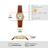Fossil Reloj Analógico para Mujer de Cuarzo con Correa en Cuero ES5364