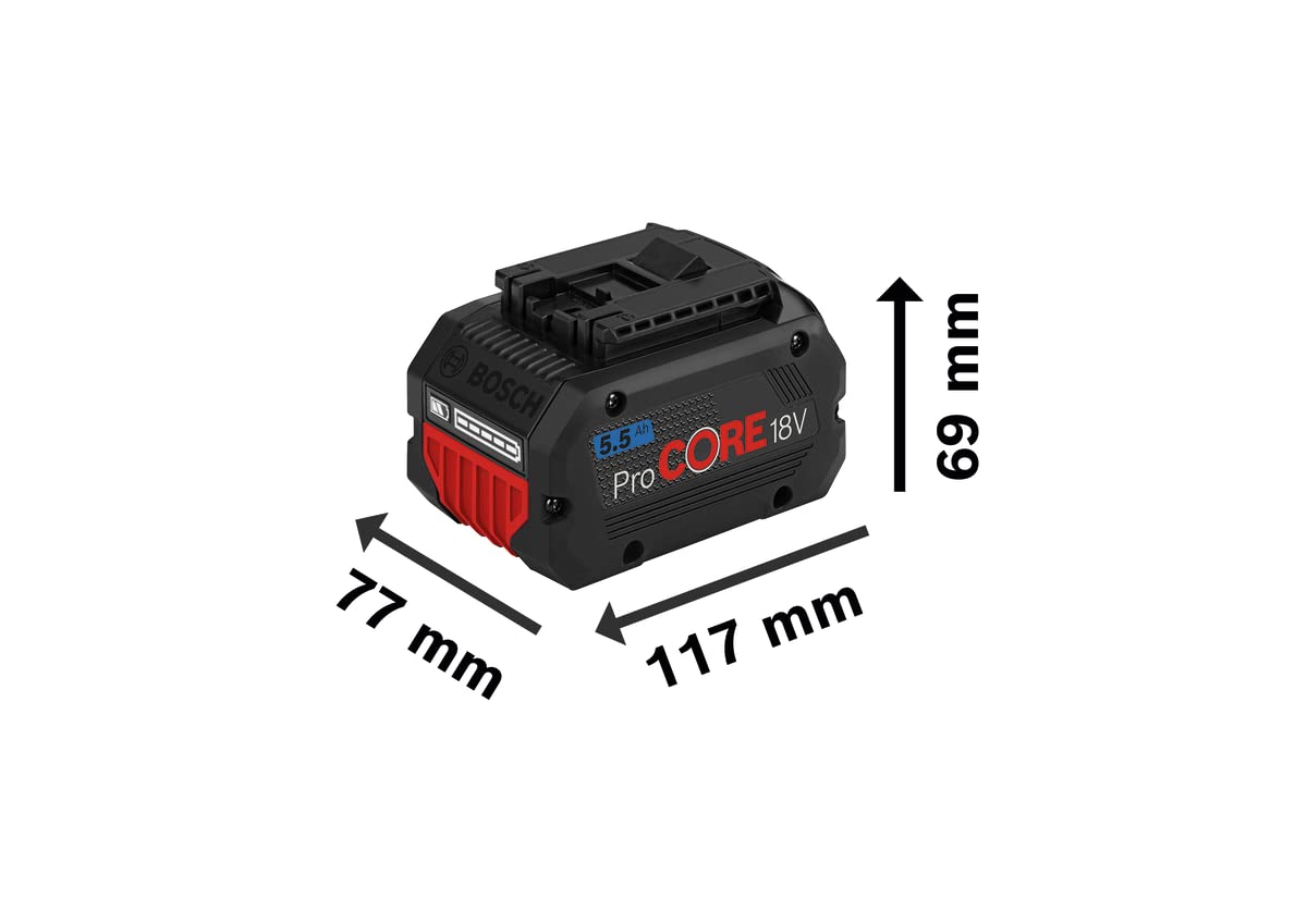Bosch Professional 18V System ProCORE18V - Set 4 baterías de litio (4 x ProCORE 5.5Ah, en L-BOXX)