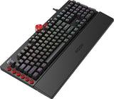 AOC AGON AKG700 Teclado de gaming - Teclado para PC con distribución en alemán e interruptores Cherry MX Red, Anti-Ghosting, N-Key Rollover y software programable AOC G-Tools, negro