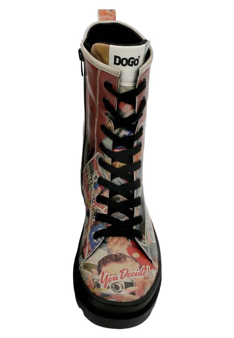 Women Vegan Leather Multicolor Long Boots - You Decide Design