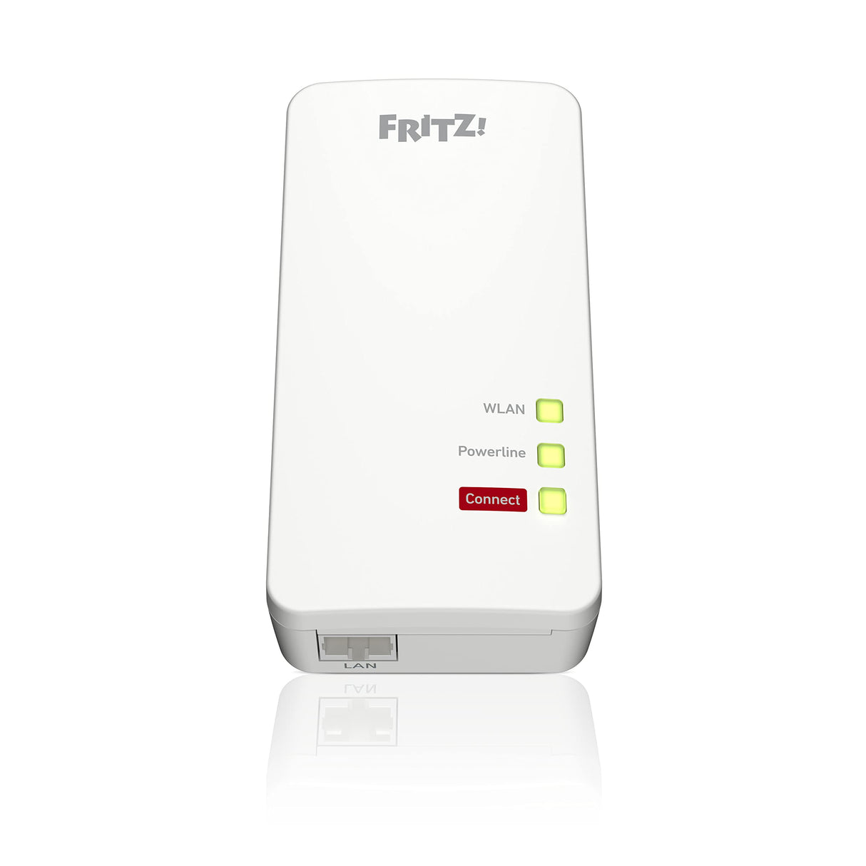 Fritz!Powerline 1260 WLAN Set International - Adaptador/Extensor de Red por línea eléctrica, PLC, IEEE P1901, 1200 Mbps, Base WiFi AC integrada, Mesh, 1 Puerto Gigabit, Interfaz en Español