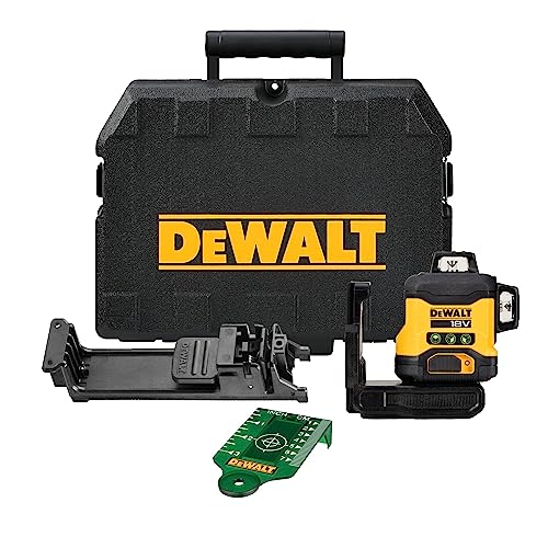 DEWALT DCLE34031N-XJ - Nivel láser autonivelante verde de 3 líneas 360°, Sin batería/cargador