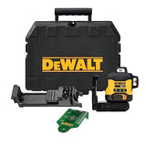 DEWALT DCLE34031N-XJ - Nivel láser autonivelante verde de 3 líneas 360°, Sin batería/cargador