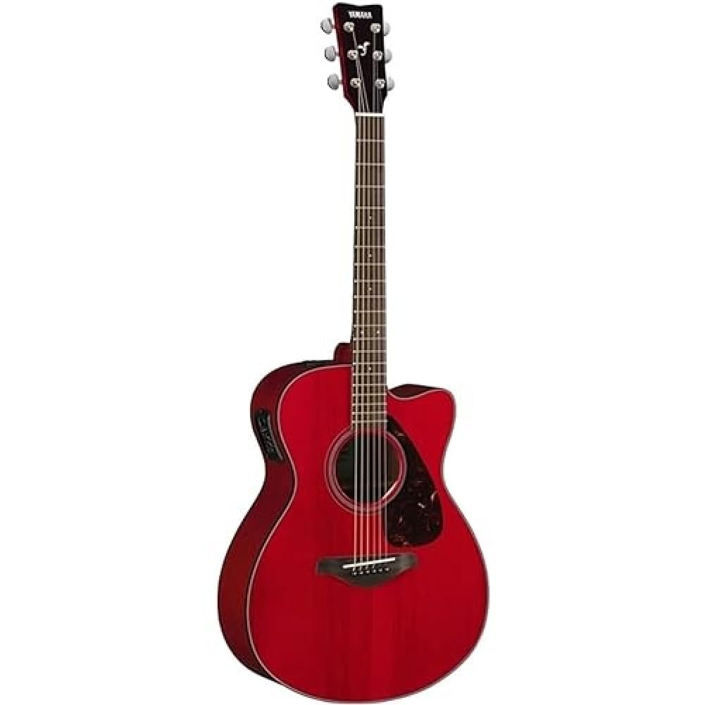 YAMAHA FSX800CRRII - Guitarra eléctrica acústica, Rojo (Ruby Red)