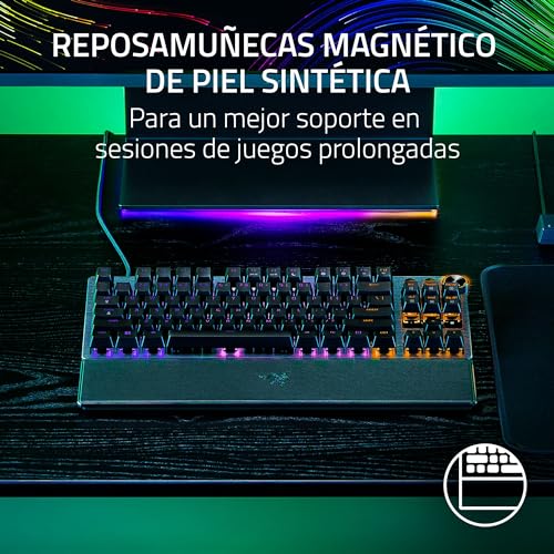 Razer Huntsman V3 Pro TKL - A Teclado óptico analógico para Esports (Modalità Attivazione Rapida, Dial Digital multifunción y Botones de Control específicos) US-Layout | Negro