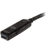 StarTech USB3AAEXT5M - Cable alargador USB 3.0 SuperSpeed Activo, 5 m, Negro