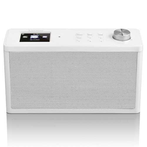 Lenco KCR-2014 - Radio (Internet, Digital, FM, PLL, 4W, 6,1 cm (2.4"), 23,7 cm) Color blanco