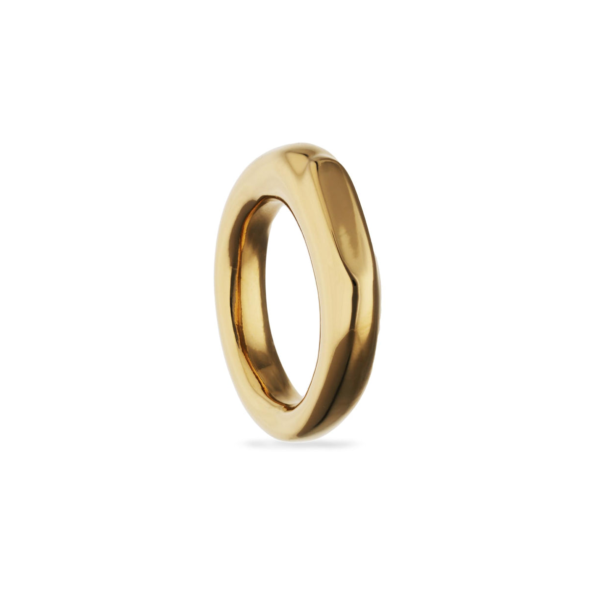 UNO de 50 | Anillo |en Aleación de Metales | Talla 15 | Bañado en Oro de 18k | Joya Artesanal | Hecho en España