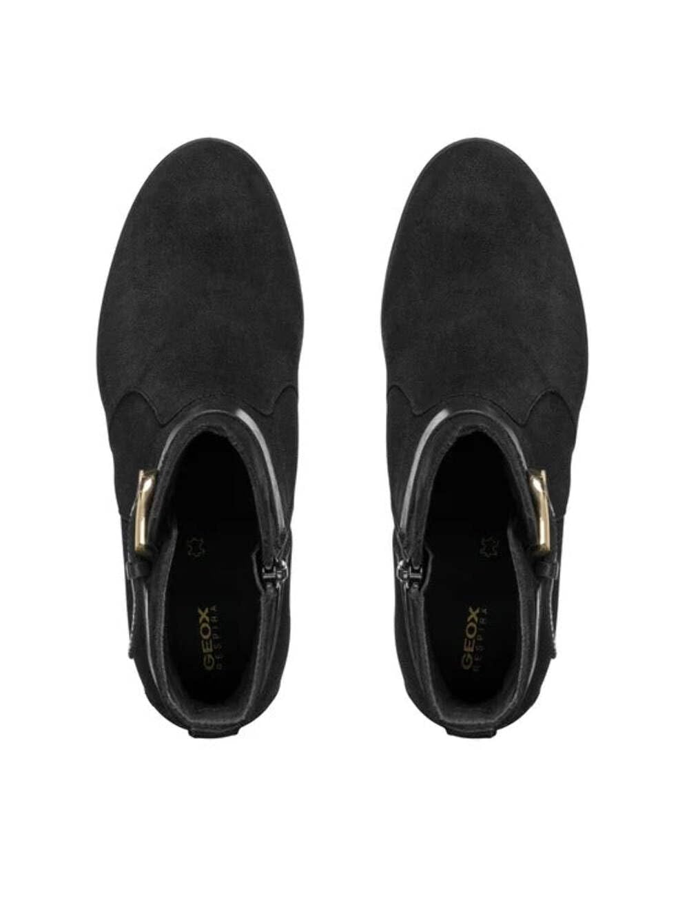 Geox D Elidea Wedge A, Bota de Tobillo Mujer, Negro, 41 EU