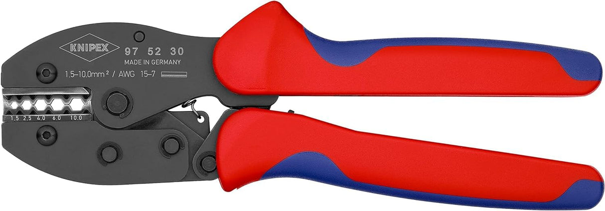 Knipex PreciForce® Alicate para crimpar terminales bruñido, con fundas multicomponentes 220 mm 97 52 30