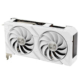 ASUS Dual GeForce RTX 4060 EVO White OC Edition 8GB GDDR6 (listo para SFF, PCIe 4.0, 8GB GDDR6, DLSS 3, HDMI 2.1a, DisplayPort 1.4a, diseño de ventilador Axial-Tech, tecnología 0dB, BIOS dual, soporta
