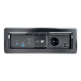 StarTech.com Caja de Conectividad para Mesa de Juntas - Módulo de Conexiones con Docking Station y Alimentación - HDMI PD (KITBXDOCKPEU)