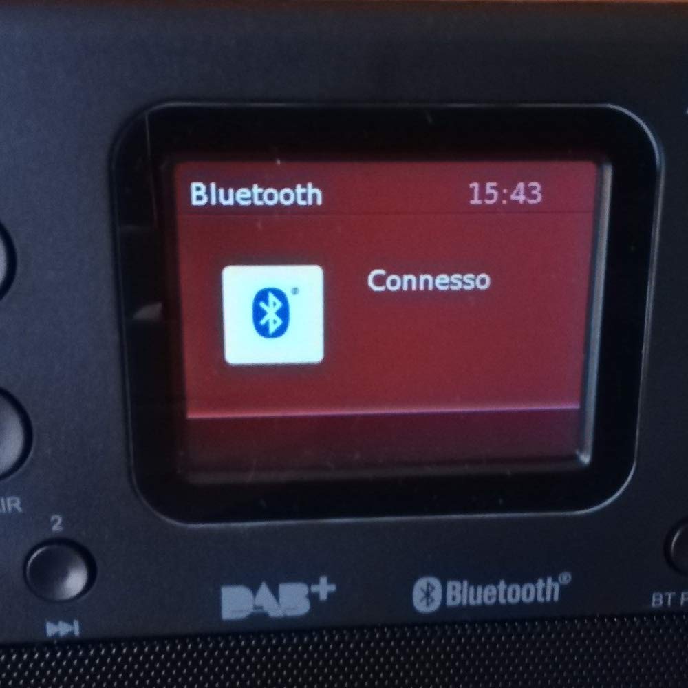 Majestic RT 197 Dab - Radio Dab/Dab+/FM, Bluetooth, Pantalla LC, Entrada AUX-IN, Salida de Auriculares, Despertador 2 alarmas 3 Tonos