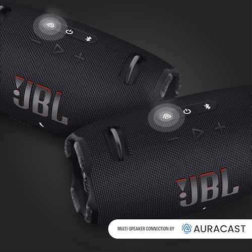 JBL Xtreme 4 Musikbox in Schwarz – Tragbare Bluetooth-Lautsprecher-Box mit tiefem Bass, KI-Sound-Boost und integrierter Powerbank – Wasserfest und staubfest ohne PD-Adapter – 24 Laufzeit