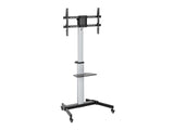 Equip 650630 Soporte de TV con Ruedas 37-86" VESA 600x400 50KG Máx Plata