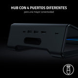 Razer Laptop Stand Chroma V2 - Soporte para Ordenador portátil con iluminación RGB Chroma (Hub USB 3.0 con 3 Puertos, ángulo de inclinación de 18 Grados, Aluminio y diseño ergonómico)