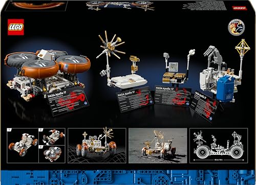 LEGO Technic Vehículo de Exploración Lunar NASA Apollo Róver Espacial, Maqueta para Adultos, Regalo Coleccionable para Hombres y Mujeres Fans de la Ciencia, Decoración del Hogar y Oficina 42182