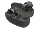 JVC Auriculares Inalámbricos Bluetooth | 24h de Batería y Carga Rápida | Auriculares Oreja Abierta | Ligeros y Resistentes al Agua | Deportivos con IPX4 y Control Táctil - HA-NP1T Negro