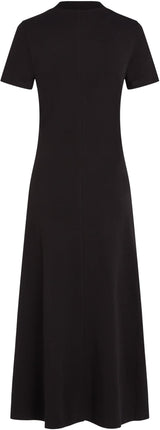 Tommy Hilfiger Vestido Mujer Modern Midi Dress Fit & Flare, Negro (Black), L