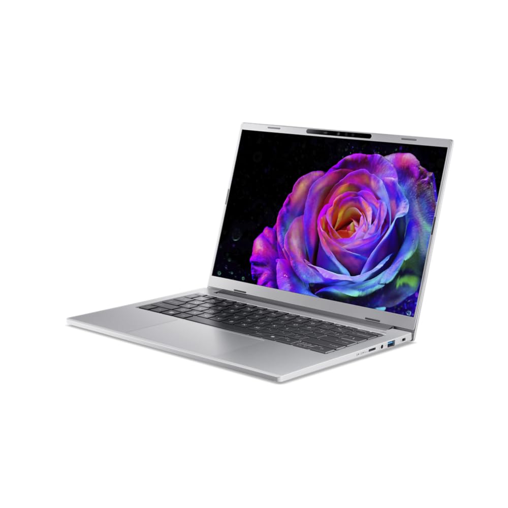 acer Aspire 14 AI Copilot+ PC A14-61M, Ordenador Portátil 14" WUXGA OLED (AMD Ryzen AI 5 330, 16 GB RAM, 512 GB SSD, AMD Radeon Graphics, Windows 11 Home), Color Plata, Teclado QWERTY Español