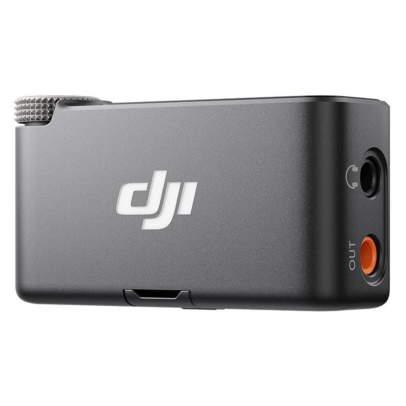 DJI Mic 2 (2 TX + 1 RX + Estuche de carga), todo en uno, micrófono inalámbrico, cancelación de ruido inteligente, grabación interna flotante de 32 bits, micrófono para iPhone y Android