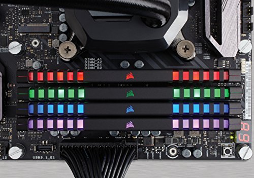 Corsair Vengeance RGB - Kit de memoria Entusiasta de 16 GB (2 x 8 GB, DDR4, 3200 MHz, C16 XMP 2.0) negro