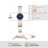 Skagen Reloj Analógico para Mujer de Cuarzo con Correa en Acero Inoxidable SKW3171