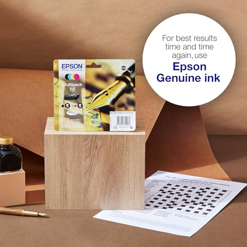 Epson C13T16364012 - Cartucho de tinta estándar, 4 Mutipack, Black/Yellow/Magenta/Cyan, Ya disponible en Amazon Dash Replenishment, XL-High Capacity