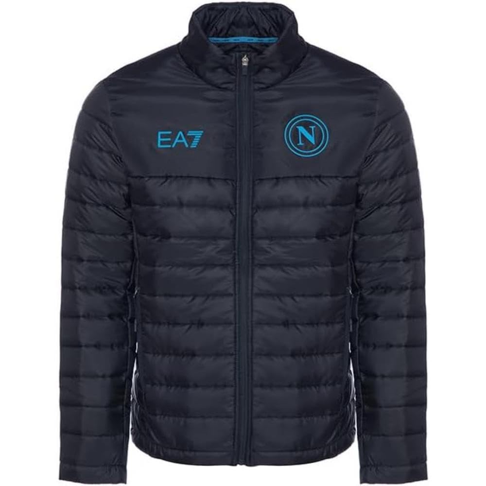 SSC NAPOLI 23/24 Giacca Piumino Chaqueta, Azul Navy, M Unisex Adulto