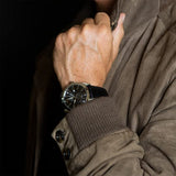 Reloj Jaguar para Hombre J663/4 Acamar Caja de Acero Inoxidable 316l Plateado Correa de Cuero Negro