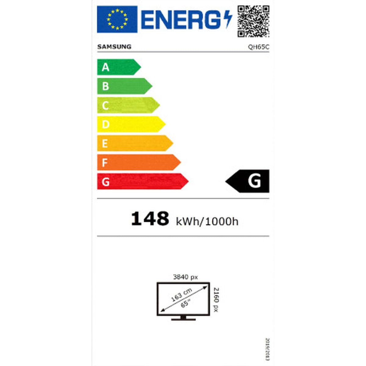Monitor Videowall Samsung LH65QHCEBGCXEN 65" 4K Ultra HD - Marca: Samsung - EAN: 8806094975017