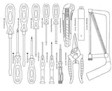 Mannesmann - M29077 - Carro de aluminio para herramientas, equipado, 159 piezas.