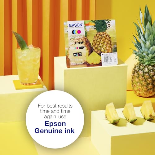 Epson Tinta Original Multipack 4 Colores 604XL - Cartucho Negro, Cian, Magenta y Amarillo en Tamaño XL