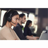 Jabra Evolve2 40 SE - Auriculares estéreo con Cable con cancelación de Ruido, con tecnología de Llamada de 3 micrófonos y Cable USB-A, Certificado MS Teams, Funciona con Todas Las demás Plataformas,