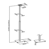 Maclean MC-896 Soporte de Suelo para el Altavoz Sonos One/Sonos/One SL, (1)