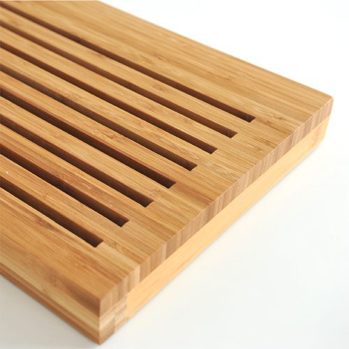Alessi | GAG02 Sbriciola Tabla de Cortar de Bambú con Recogedor