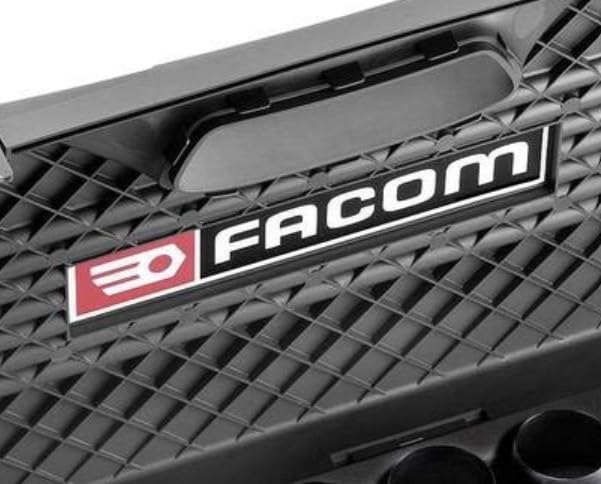 FACOM Juego de troqueladoras para juntas de 26 piezas, Fabricación de juntas circulares, composición para cortar juntas de hasta 50 mm, troqueladora y brújula, varias dimensiones, 245.J2A
