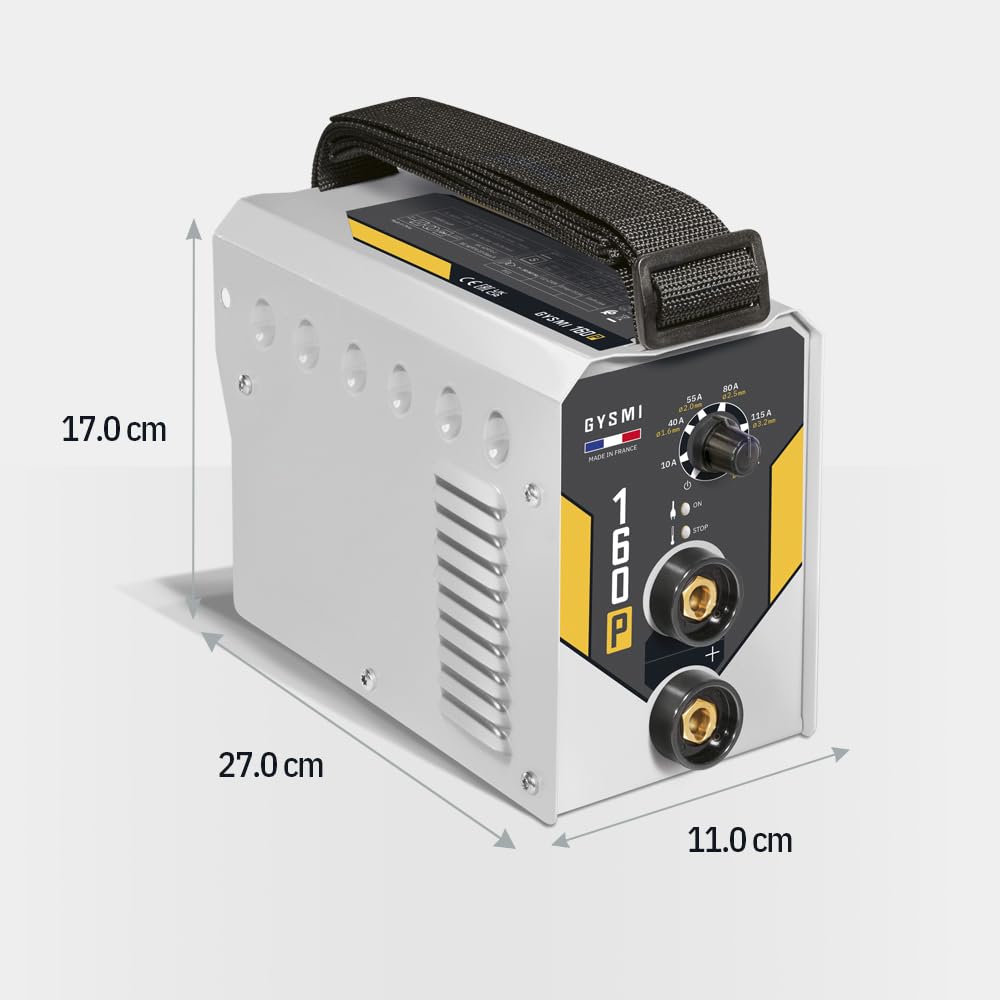 GYS Pack Inverter MMA 160P+Pantalla LCD Techno 11, 230 V