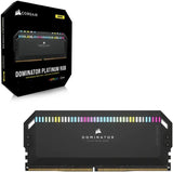 Corsair Dominator Platinum RGB DDR5 64GB (2x32GB) 6600MHz C32 Intel Memoria per Desktop (Regulación de Tensión, Refrigeración CORSAIR DHX Patentada, 12 Leds CAPELLIX RGB Ultrabrillantes) Negro