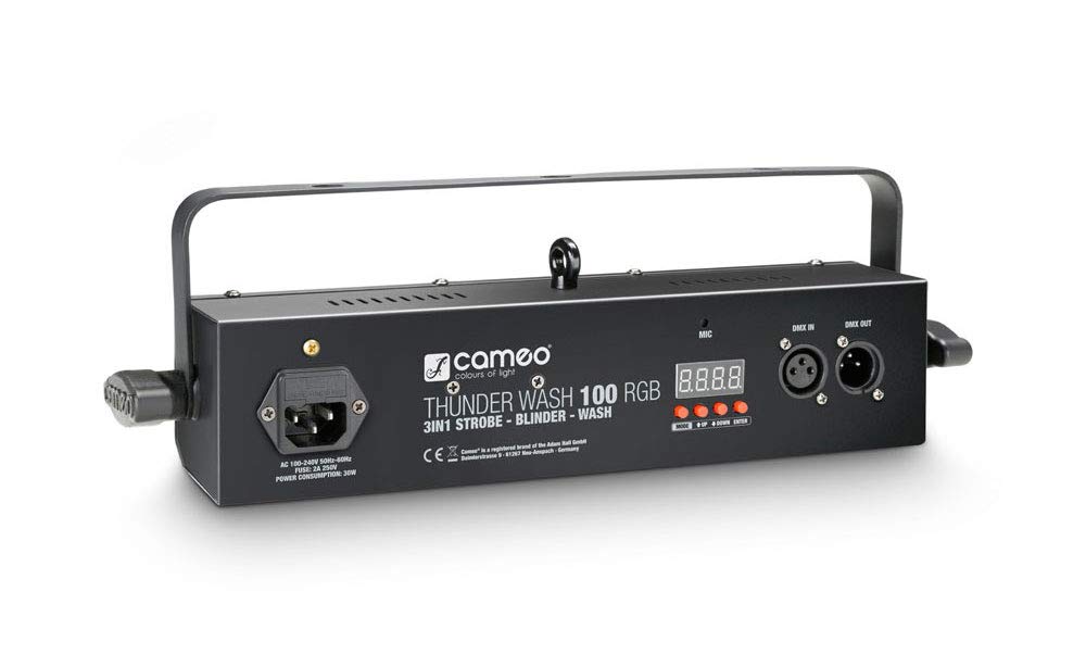 Cameo THUNDER WASH 100 RGB - Estrobo, cegadora y washer 3 en 1 con 132 LED 0,2 W RGB