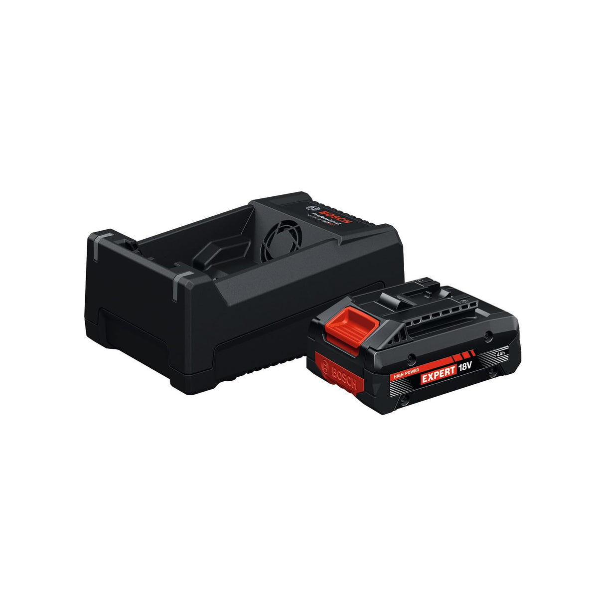 Set básico de alta potencia Bosch EXPERT 18V System EXBA18V-40 combinado con cargador rápido GAL 12V/18-80 (hasta 2000 W de potencia máxima)