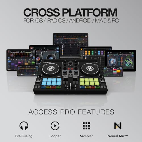 Reloop Buddy Controlador DJ de alto rendimiento y muy compacto para el software djay en todas las plataformas iOS, Mac, PC, Android, iPadOS