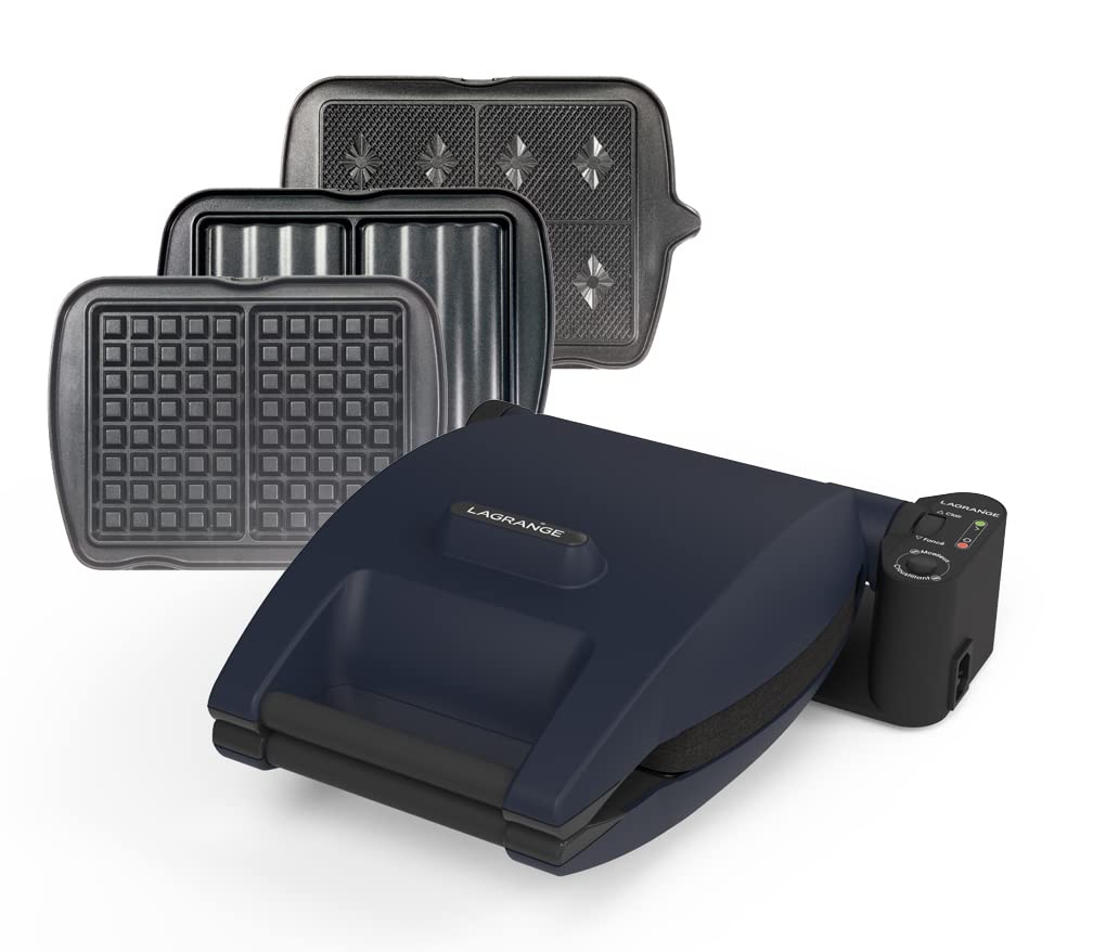 Gaufrera Premium LAGRANGE - multifuncional para gofres, sándwiches y obleas