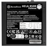 SilverStone Technology HELA 850R Platinum, Fuente de alimentación ATX Totalmente Modular PCIe 5 80 Plus Platinum 850W, SST-HA850R-PMA