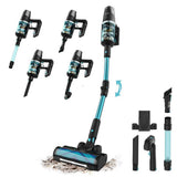 Cecotec Aspiradora sin Cable Escoba Vertical Conga Rockstar 9500 Lunar Pet Flex. 780W, 300aW, Potencia de Succión 30kPa, Autonomía 90mins, Cepillo Hairless, 4 Modos: Eco, Medio, Cepillo Mascotas