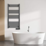 Cecotec Radiador Toallero Eléctrico Bajo Consumo ReadyWarm 9200 Smart Towel Black. 750 W, Pantalla LED, Control táctil, Temporizador, 3 Modos, Sistemas de Seguridad