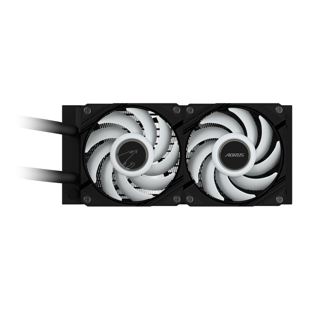 Gigabyte AORUS WATERFORCE II 240 - Radiador, color negro